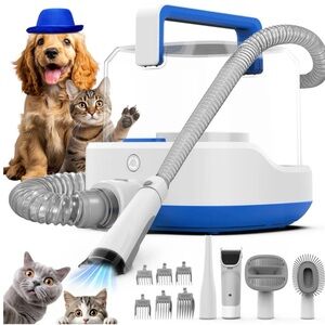 Pet Grooming Vacuum Kit Cordless w/ Attachments 🐾 AIRROBO PG200